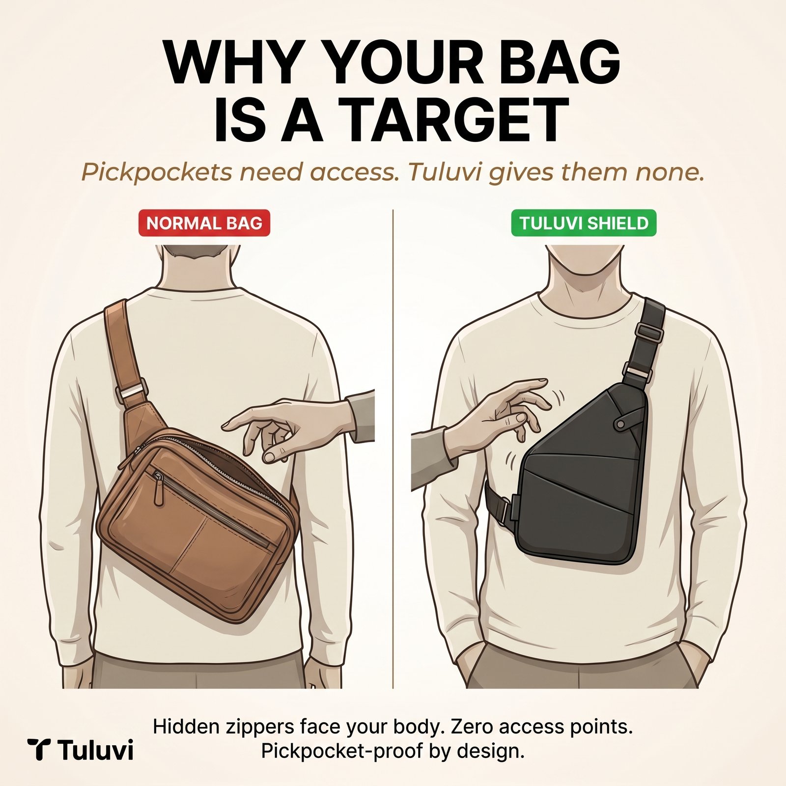 Tuluvi Shield vs Normal Bag Comparison
